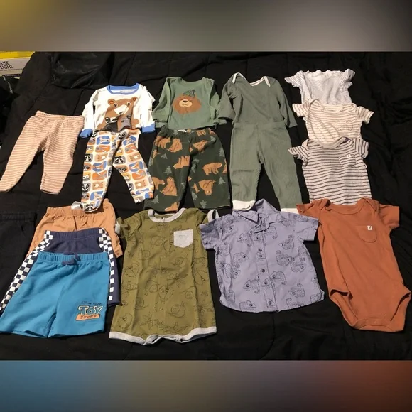 Carters, children’s place, Disney and various brands 24 piece 12m bundle - Picture 1 of 7